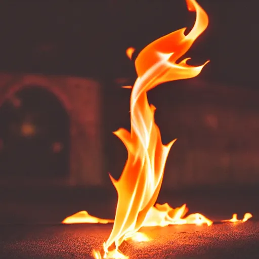 Image similar to angle made of fire