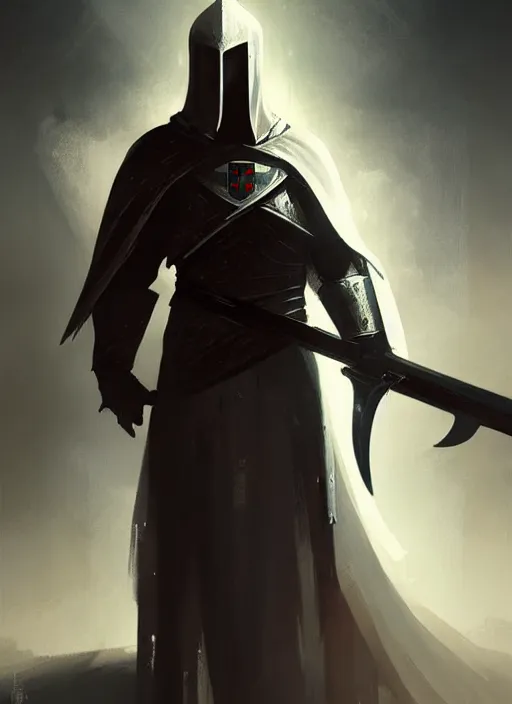 Image similar to templar knight drawn by greg rutkowski