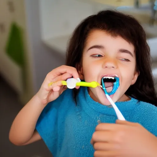 Image similar to teeth brushing teeth