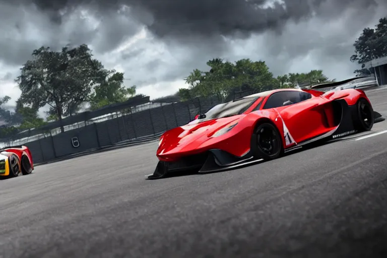 Image similar to photo wallpaper sport car gran turismo 7 forza horizon need for speed fast and furious 5 unreal engine supercar hypercar game concept car octane render, 4 khd 2 0 2 2 3 d cgi rtx style chrome reflexion global illumination ray tracing hdr arstation pixar and disney unreal