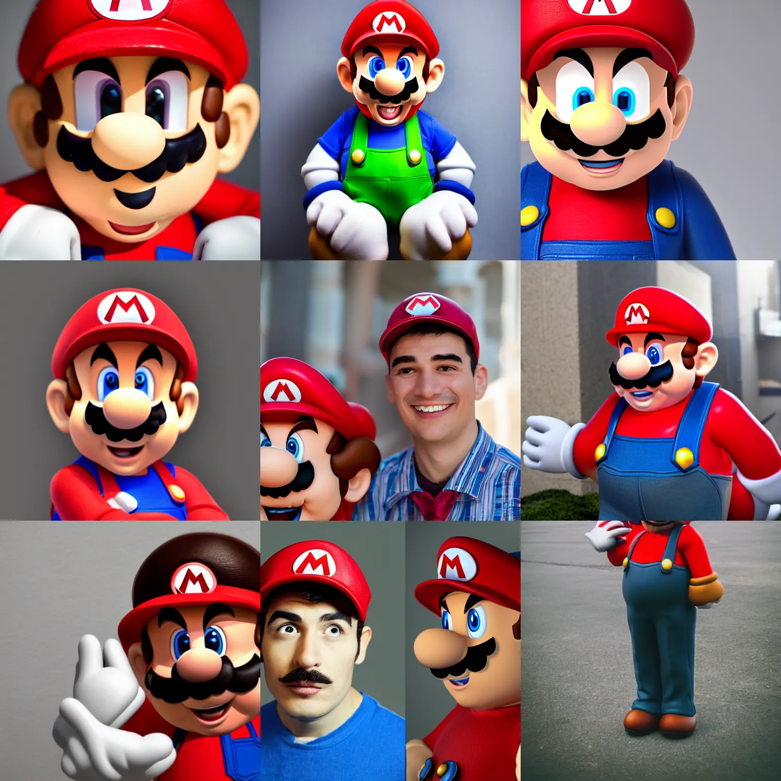 Prompt: Mario as a real life person, dslr photo