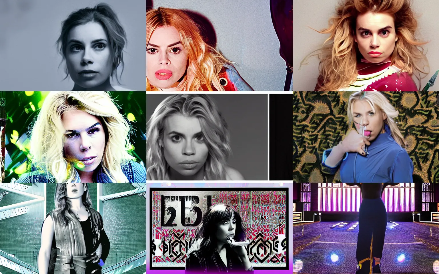 Prompt: 2 5 th anniversary music video, billie piper -'day & night ( billie's version ) ', produced by stargate tor & mikkel for virgin records, 2 0 2 5 popstar comeback single