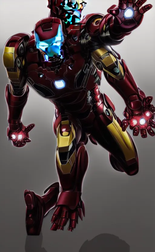 Image similar to Iron man merged with Venom Symbiote, hyperdetailed, artstation, cgsociety, 8k