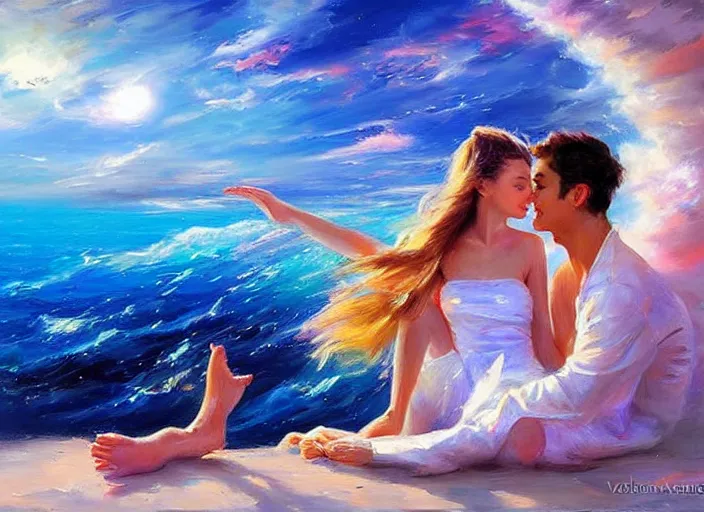 Prompt: cosmic ocean by vladimir volegov and alexander averin