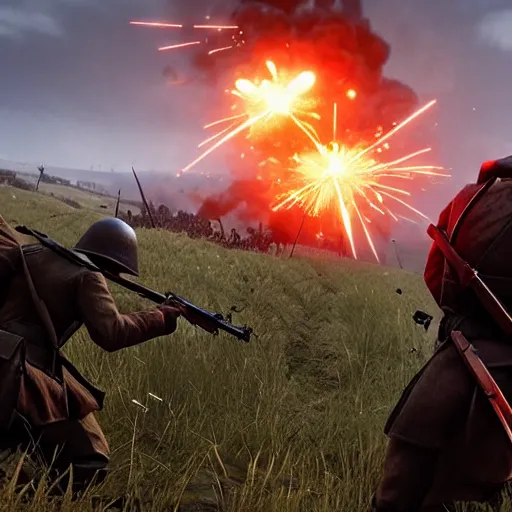 Image similar to the battle of the Somme, Battlefield 1 screenshot