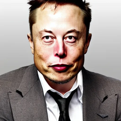 Image similar to elon musk with pepe face