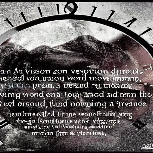 Prompt: a supernatural vision of the end of time approaching without anyone doing anything except dreaming of a world that no longer exists