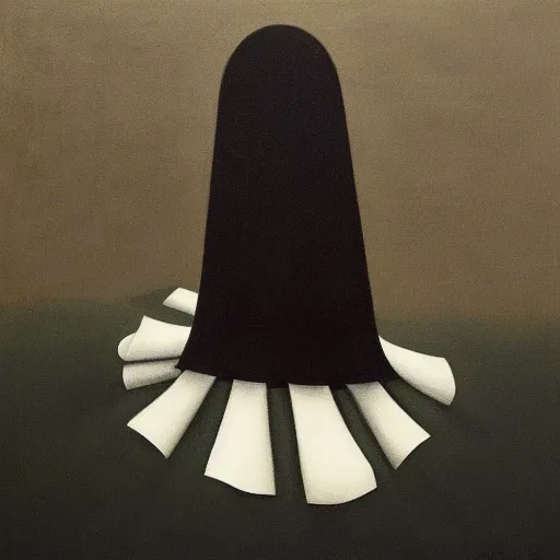 Prompt: flower sea, a surrealist painting by gertrude abercrombie. surrealism, dark, low contrast, featured on pixiv, precisionism, surrealist, art on instagram, detailed painting