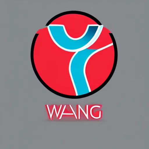 Image similar to logo for industrial plastic bag company called wang, modern, fresh cool colors, trending on behance