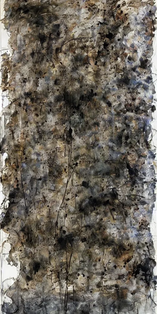 Image similar to artwork by anselm kiefer,