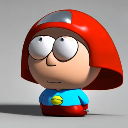 Image similar to 3d render of stewie griffin