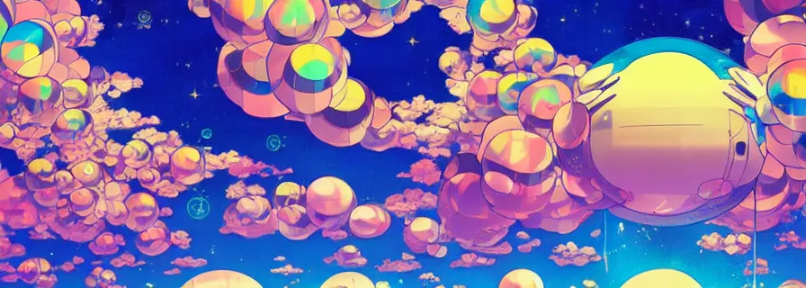 Prompt: tokyo sky by takashi murakami,, beeple and james jean, aya takano color style, 4 k, super detailed, night sky, digital art, digital painting, celestial, majestic, colorful