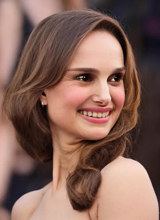 Prompt: wide angle photo of natalie portman as overly attached girlfriend, 8 k, 1 6 mm f 1 6