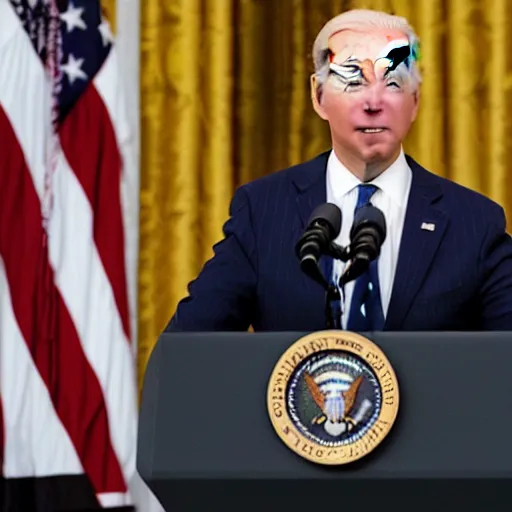 Image similar to joe biden becoming iron man