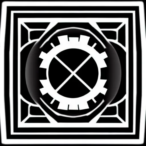 Image similar to black and white sci fi luxury themed svg vector art panel for cnc plasma, laser, stencil, unique art deco hole through circuit design