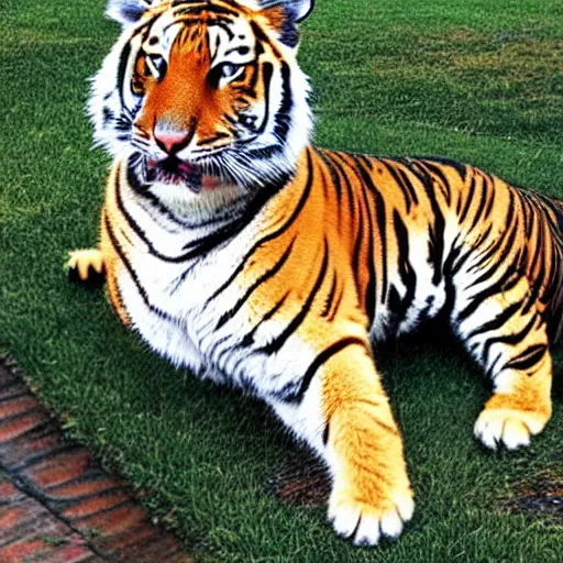 Image similar to house cat with tiger stripes