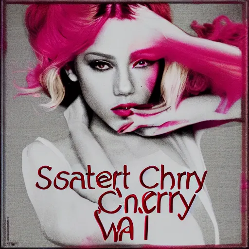 Prompt: Scarlett cherry walk single cover