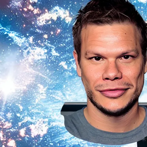 Image similar to Theo von in space