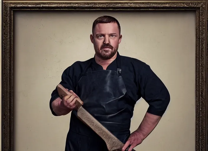 Prompt: portrait of butcher from The Boys on Amazon Prime
