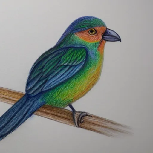 How to draw bird with colour pencil step by step | Color pencil sketch, Bird  drawings, Color pencil drawing