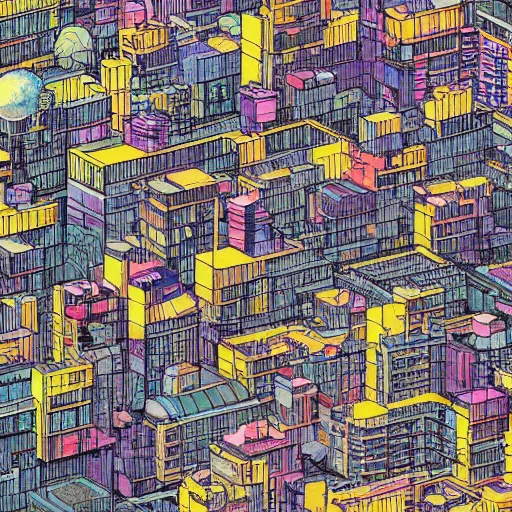 Prompt: 9 0 s tokyo close up by inio asano, beeple and james jean, aya takano color style, 4 k, super detailed, modern, 4 k, symmetrical