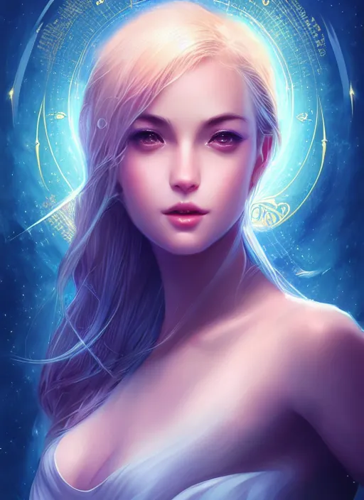 Prompt: dreamlike luxury stunning aquarius ( astrology ) portrait, art by artgerm, wlop, loish, ilya kuvshinov, 8 k realistic, hyperdetailed, beautiful lighting, detailed background, depth of field, frostbite 3 engine, cryengine