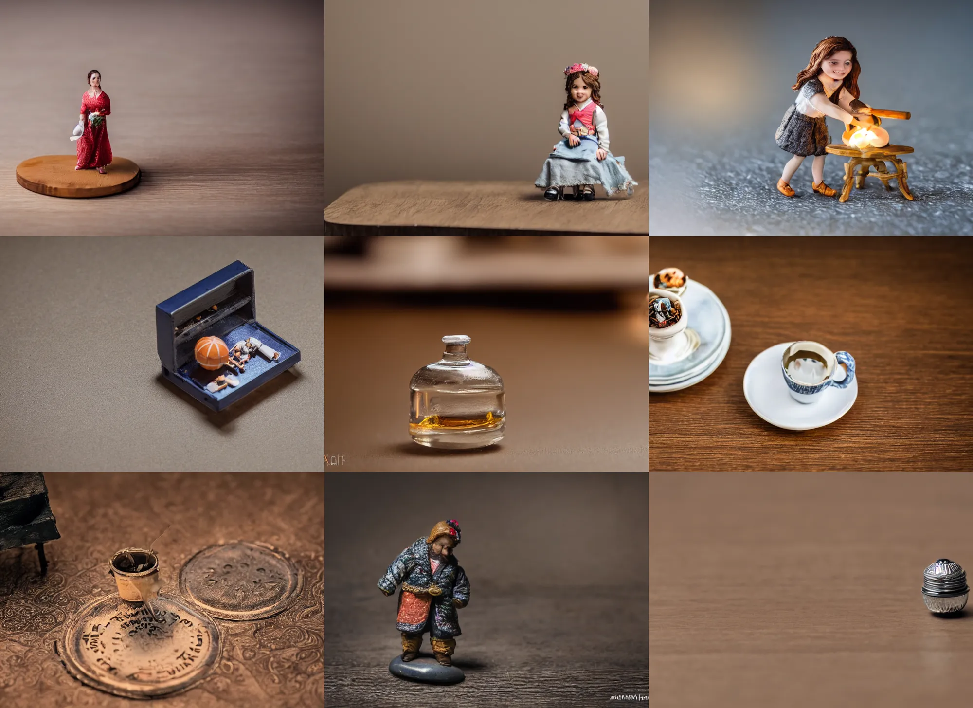 Prompt: photo still of miniature on a table, 8 k, studio lighting bright ambient lighting key light, 8 5 mm f 1. 8