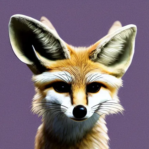 Image similar to david tenant as a fennec fox, digital art