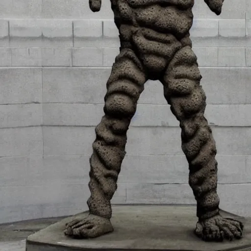 SCP-173 is a reinforced concrete sculpture of unknown, Stable Diffusion
