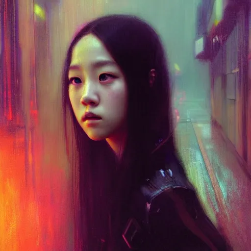 Image similar to jisoo of blackpink, hyperrealistic portrait, bladerunner street, art of elysium by jeremy mann and alphonse mucha, fantasy art, photo realistic, dynamic lighting, artstation, poster, volumetric lighting, very detailed face, 8 k, award winning