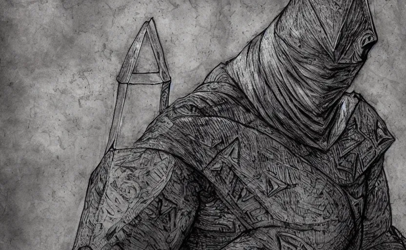 Artist Does Very Cool Speed Drawing Of Pyramid Head