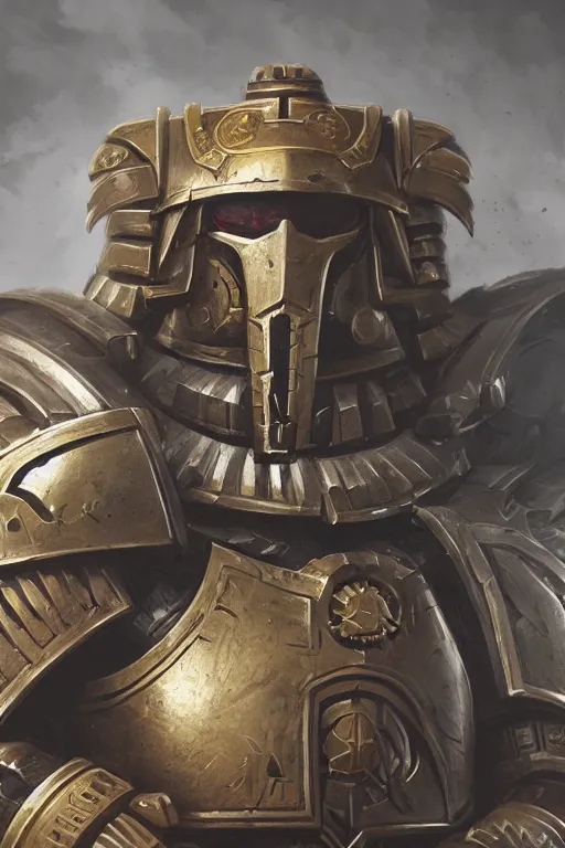 Image similar to armor portrait heros warhammer 4 0 k horus heresy fanart - the primarchs emperor by johannes helgeson animated with vfx concept artist & illustrator global illumination ray tracing hdr fanart arstation zbrush central hardmesh 8 k octane renderer comics stylized