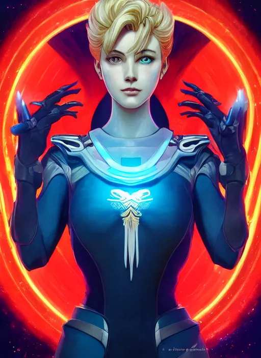 Image similar to symmetry!! portrait of sailor uranus! alien in the style of horizon zero dawn, machine face, intricate, elegant, highly detailed, digital painting, artstation, concept art, smooth, sharp focus, illustration, art by artgerm and greg rutkowski and alphonse mucha, 8 k