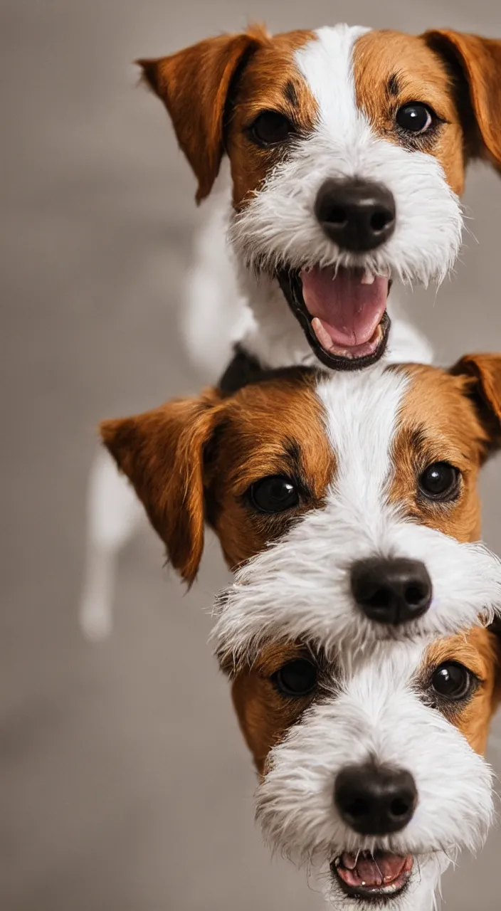 Image similar to portrait of a smiling jack russel terrior