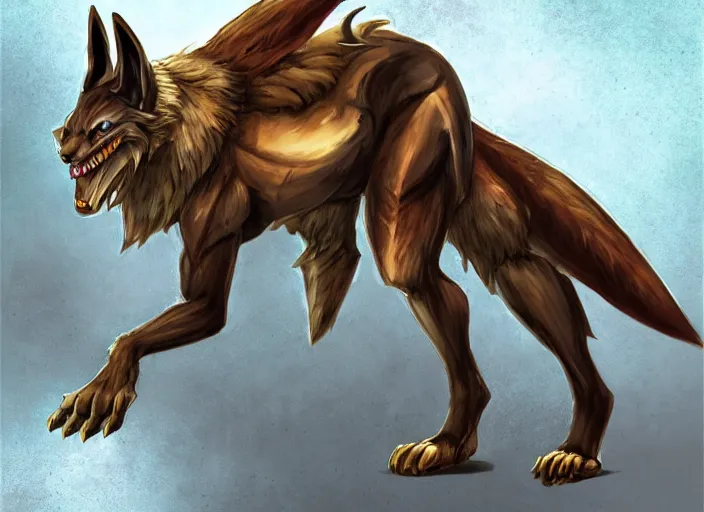 Prompt: award winning concept art fullbody egyptian wolf anubis character design of a egyptian anubis monster wolf. egyptian wolf deviantart adoptable, deviantart species style of maple story and rossdraws, artgerm, studio lighting by jessica rossier and brian froud, traditional, artstationhd artstation, disney, hq textures