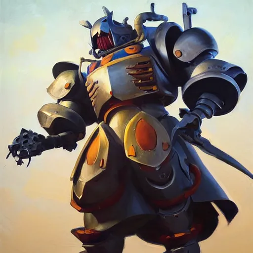 Image similar to greg manchess portrait painting of armored howl from howl's moving castle as overwatch character, medium shot, asymmetrical, profile picture, organic painting, sunny day, matte painting, bold shapes, hard edges, street art, trending on artstation, by huang guangjian, gil elvgren, ruan jia, randy vargas, greg rutkowski