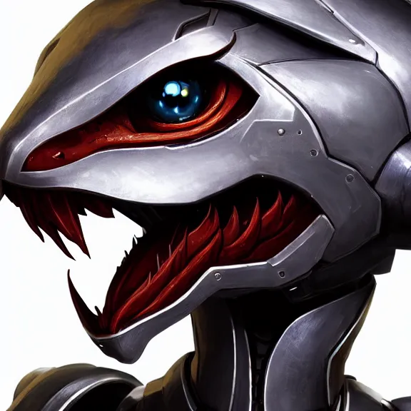 Image similar to close up headshot of a cute beautiful stunning anthropomorphic hot female robot dragon, with sleek silver metal armor, glowing OLED visor, facing the camera, high quality maw open and about to eat your pov, food pov, the open maw being highly detailed and soft, highly detailed digital art, furry art, anthro art, sci fi, warframe art, destiny art, high quality, 3D realistic, dragon mawshot, maw art, pov furry art, detailed mawshot, mawshot pov, furry mawshot, macro art, dragon art, Furaffinity, Deviantart, Eka's Portal, G6