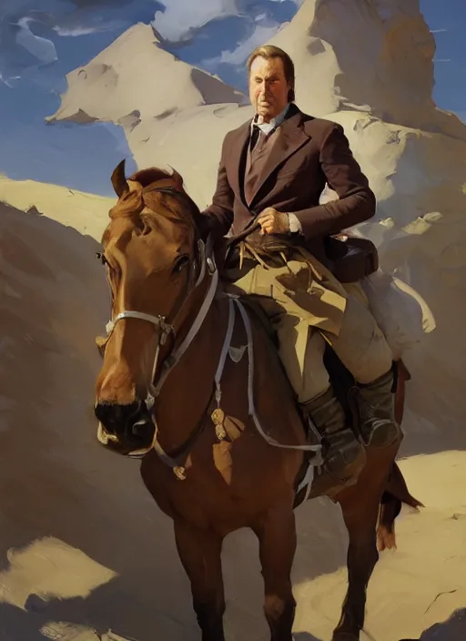 Image similar to portrait of saul goodman, jodhpurs hyperborea winter traveler treasure hunter greg manchess painting by sargent and leyendecker, fantasy, medium shot, asymmetrical, intricate, elegant, matte painting, illustration, hearthstone, by rhads, by greg rutkowski, by greg tocchini, by james gilleard, by joe fenton