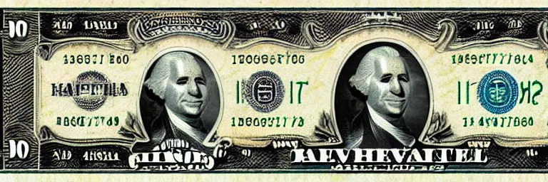 Image similar to Steve harvey as George Washington on the 1 dollar bill