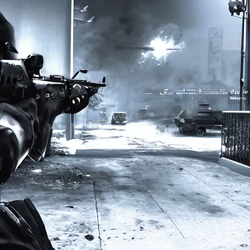 Image similar to new film noir call of duty game