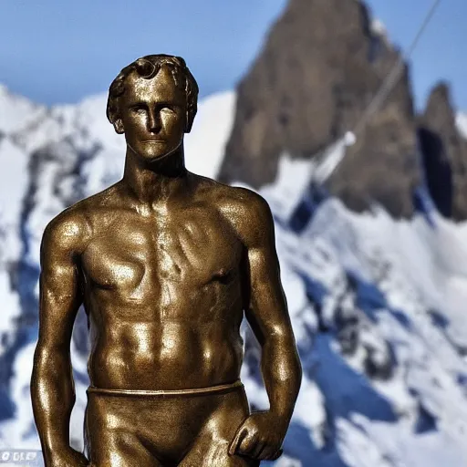 Image similar to emmanuel macron in les bronzes font du ski movie, full body shot, highly - detailed, sharp focus, award - winning