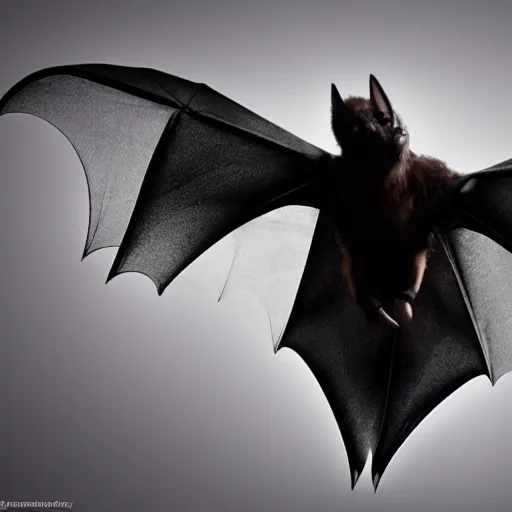 Prompt: photo of a bat dressed like a doctor, national geographic