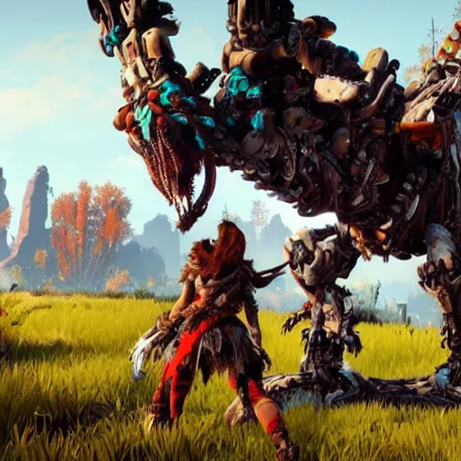 Image similar to horizon zero dawn enemy boss