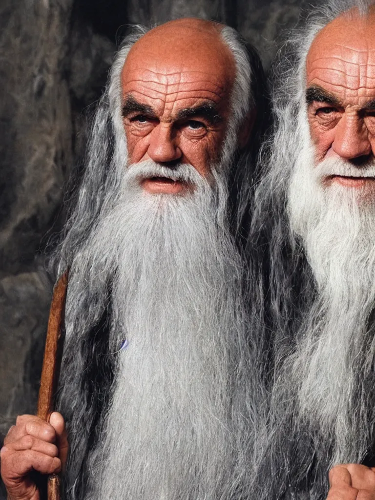 Image similar to Sean Connery as Gandalf