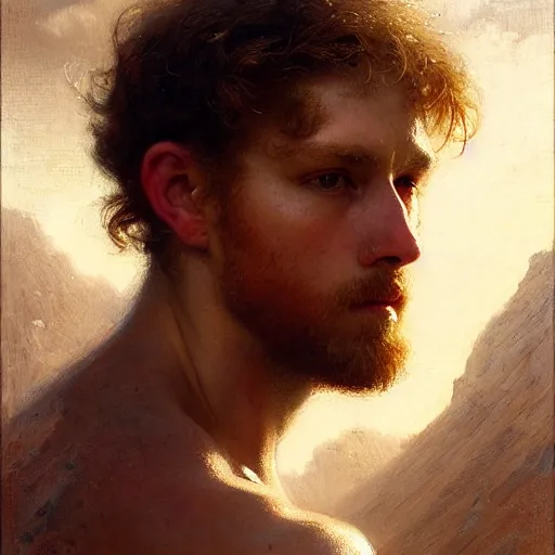 Image similar to a portrait of a good - lookiung white boy god,, high detail, cleary see face, by gaston bussiere, bayard wu, greg rutkowski, odd nerdrum, maxim verehin, dan dos santos, masterpiece, sharp focus, cinematic lightning - h 7 6 8