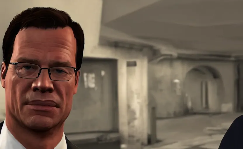 Prompt: prime minister Mark Rutte GTA V, unreal engine, 8K, gameplay