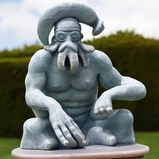 Image similar to doctor zoidberg ancient marble statue