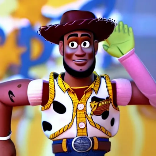 Image similar to lebron james in toy story