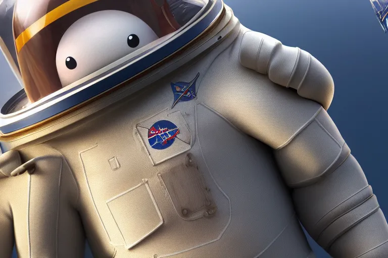 Prompt: astronaut suit in the shape of a whale, still from a pixar movie, high quality 3 d render, movie, pixar, renderman, 4 k, artstation