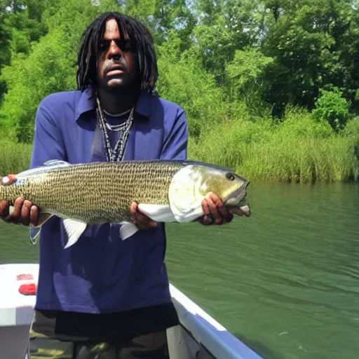 Image similar to chief keef fishing in balaton